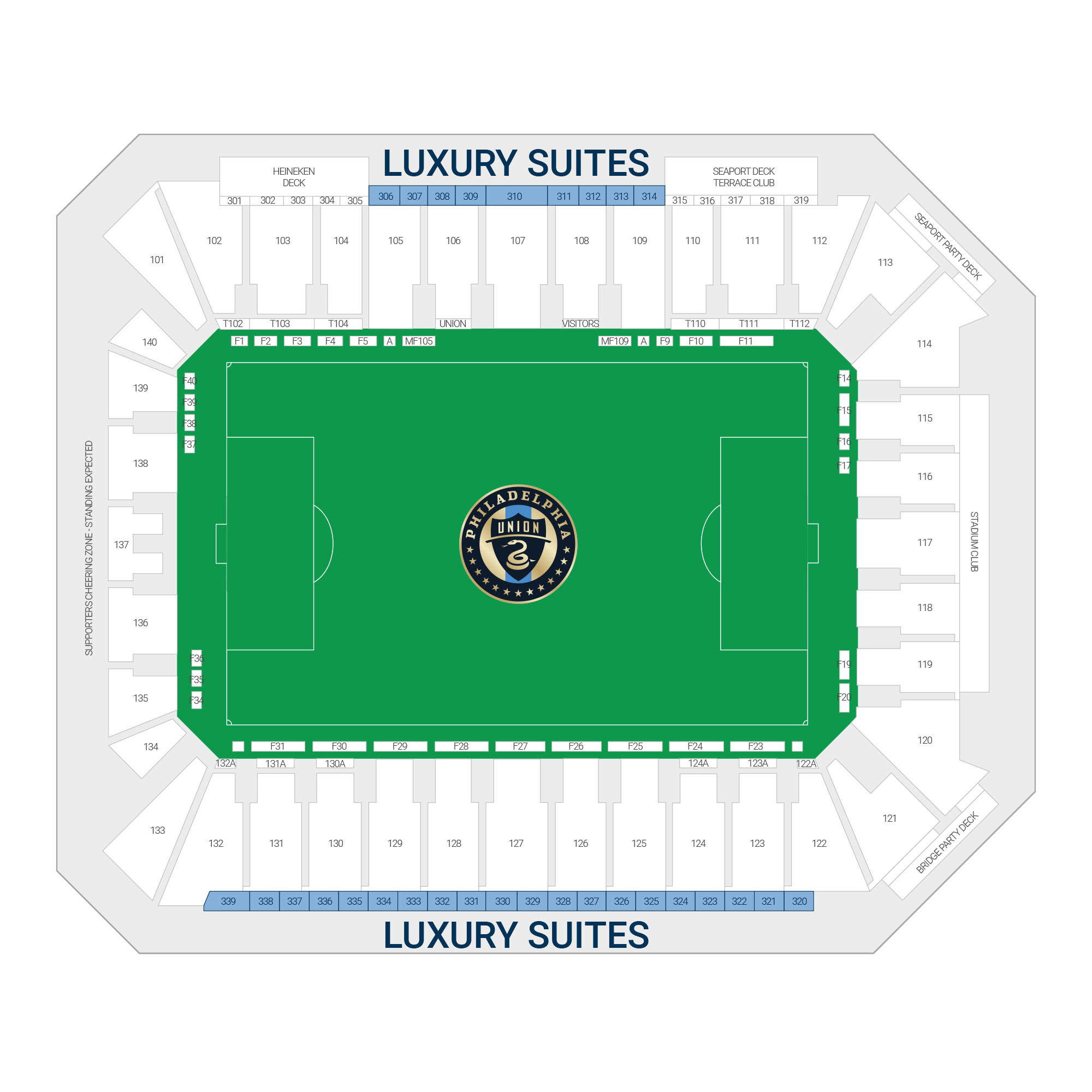 Subaru Park Premium Seating Map